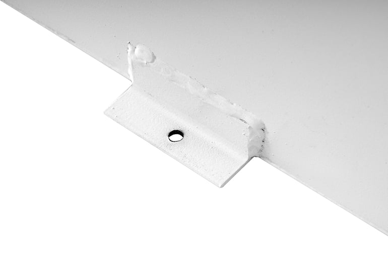 Rectangle Auxiliary Tank - White Steel